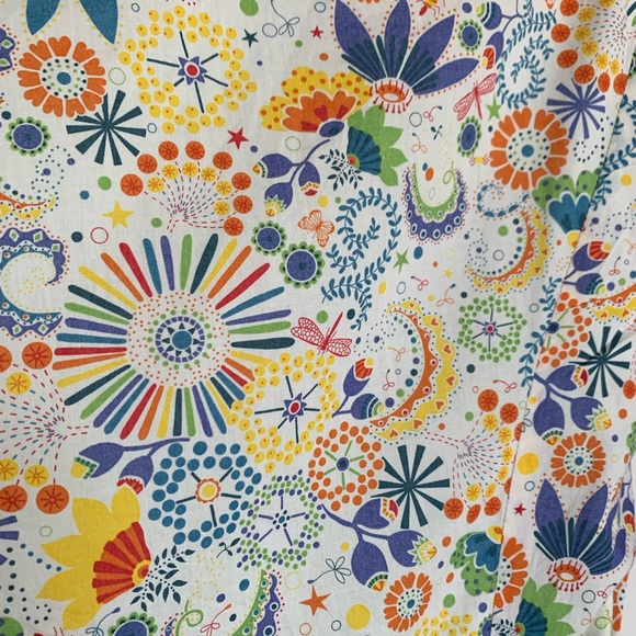 Daniela Corte Boston Whimsical Print Wrap Dress Sz XS - Picture 5 of 7